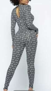 Sexy Zebra Jumpsuit